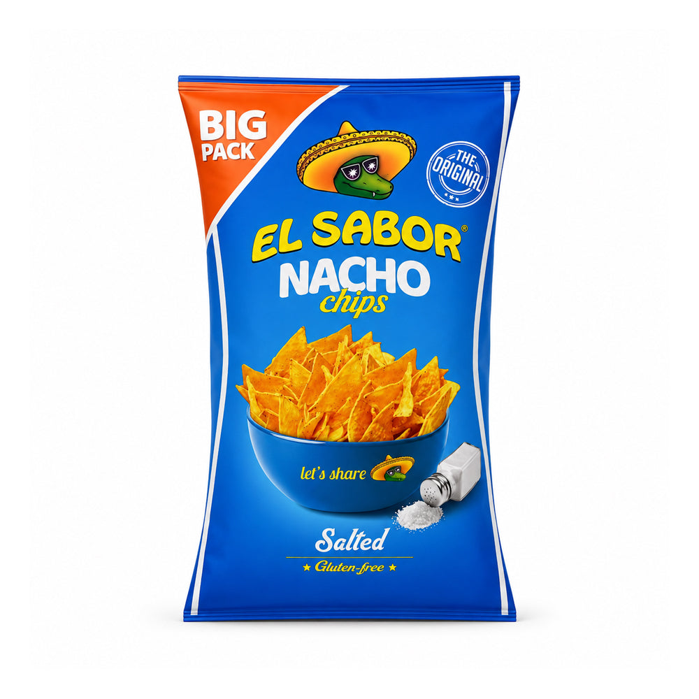 EL SABOR NACHO CHIPS SALTED 180 GM