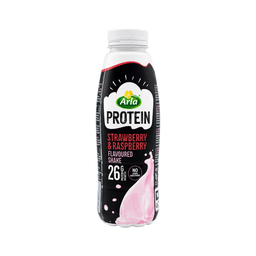 ARLA PROTEIN SHAKE STRAWBERRY & RASPBERRY  482 ML