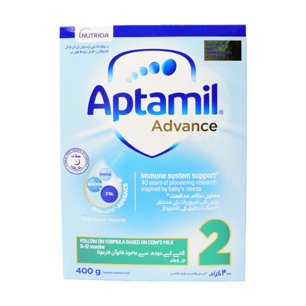APTAMIL ADVANCE 2 MILK 400 GM SOFT PACK