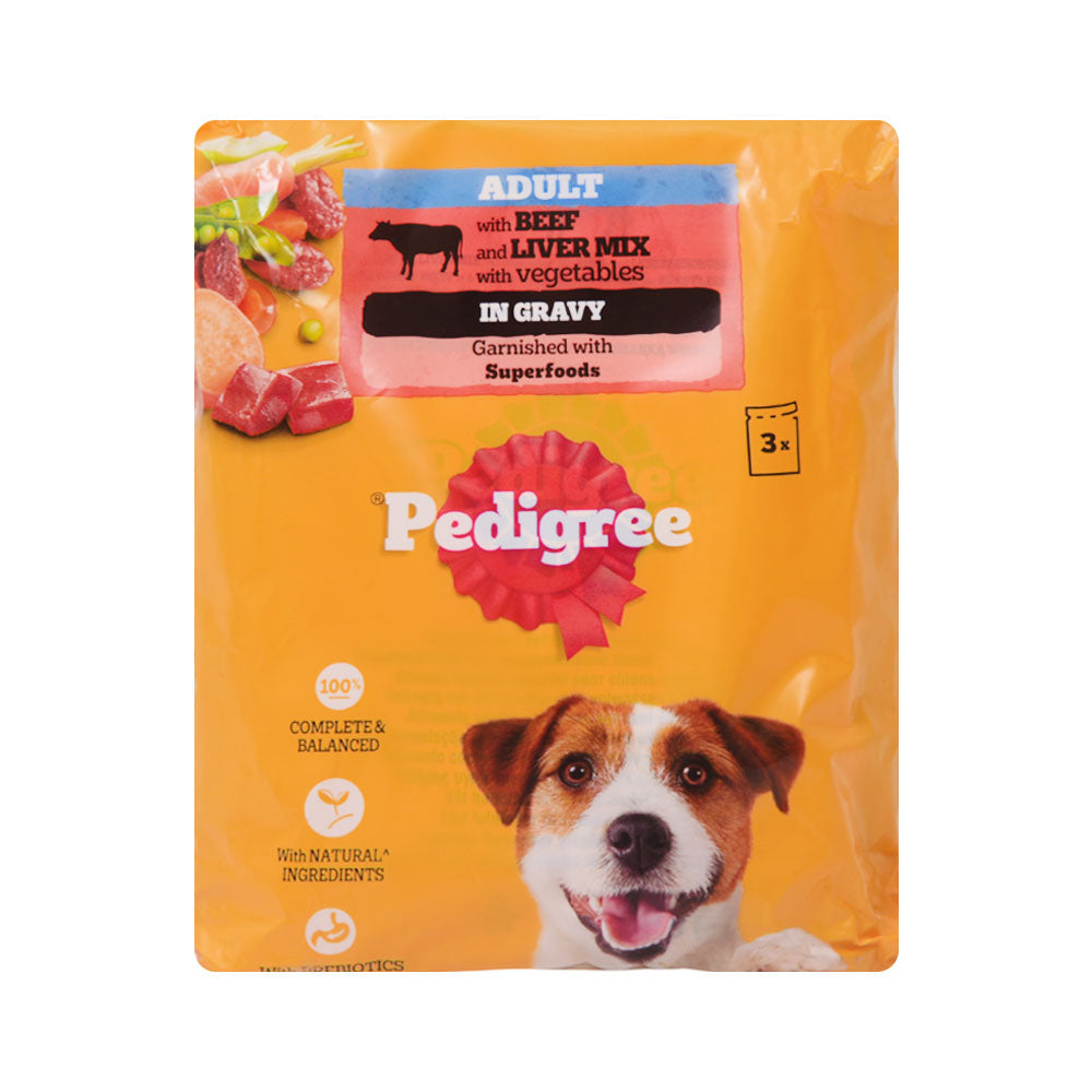PEDIGREE DOG FOOD JELLY BRAISED BEEF AND VEGETABLE 300 GM