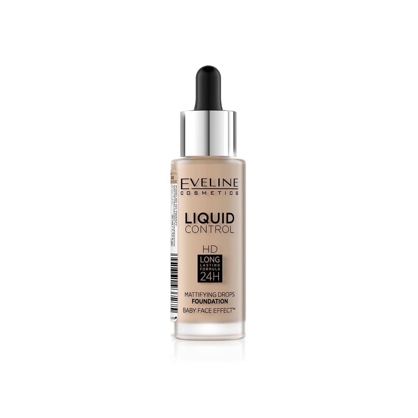 EVELINE LIQUID CONTROL MATTIFYING DROPS FOUNDATION 40