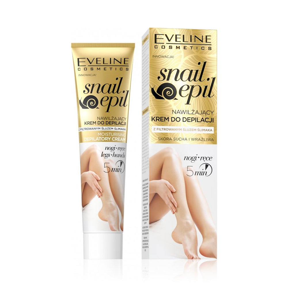 EVELINE SNAIL EPIL MOISTURISING DEPILATPRY CREAM LEGS HANDS