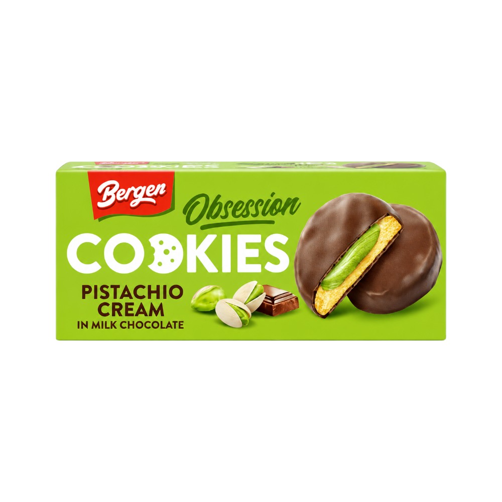 BERGEN OBSESSION PISTACHIO COOKIES 128 GM