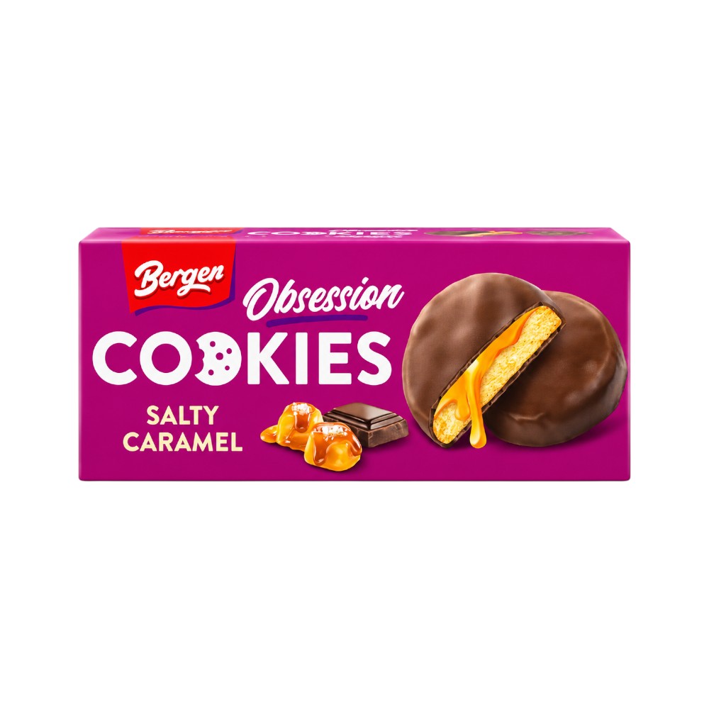 BERGEN OBSESSION SALTED CARAMEL COOKIES 128 GM