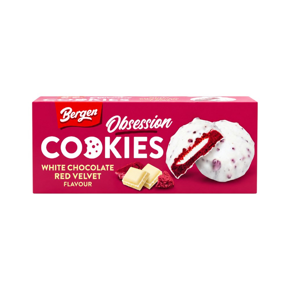 BERGEN OBSESSION RED VELVET COOKIES 128 GM