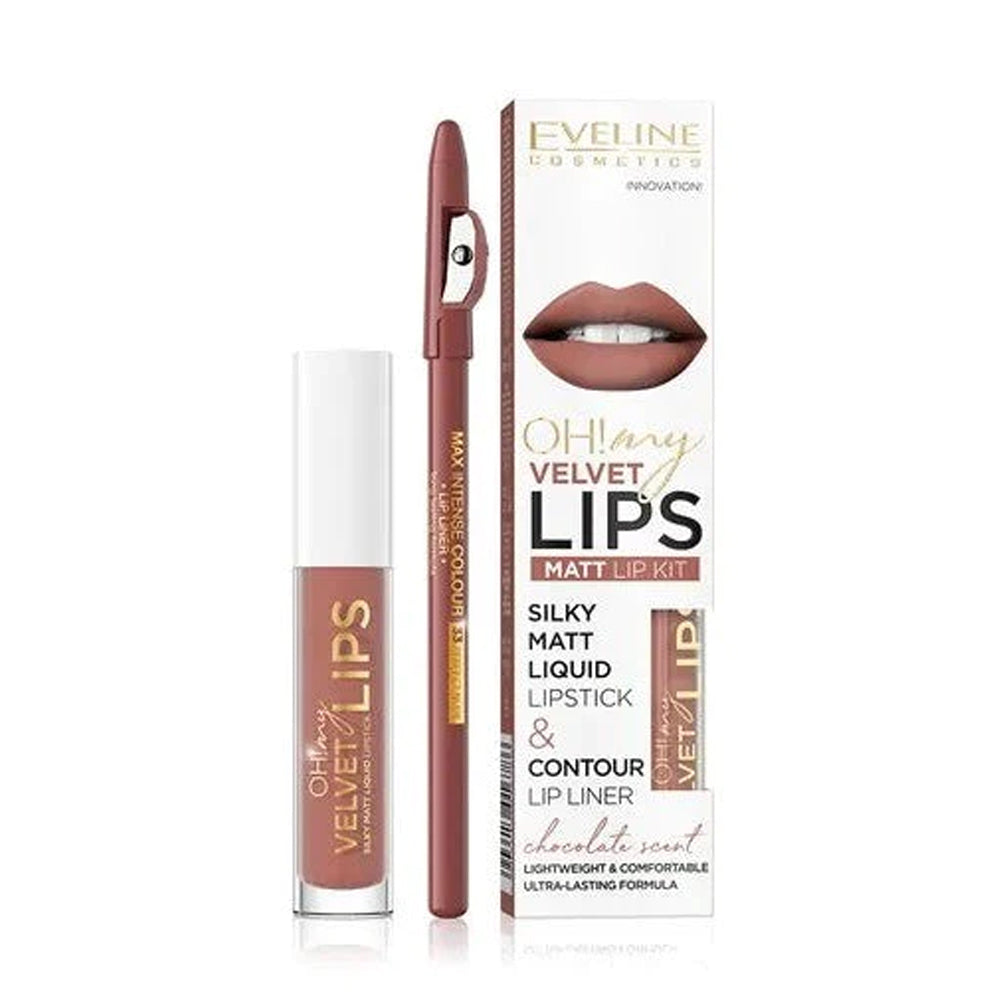 EVELINE OH MY LIPS LIQUID MATT LIPSTICK & LINER