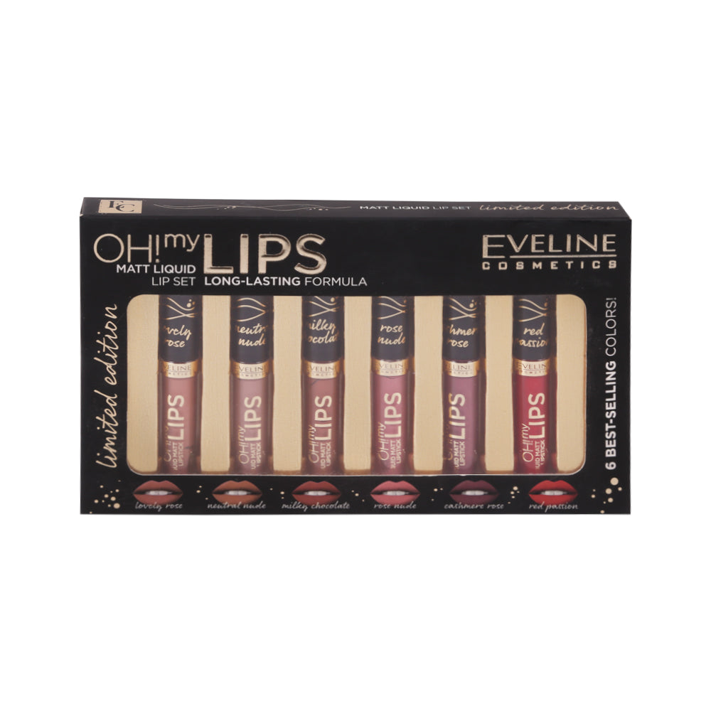 EVELINE OH MY LIPS GIFT SET 6PCS