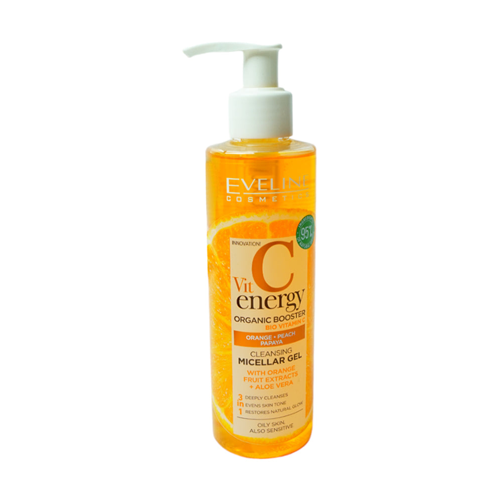 EVELINE VIT C ENERGY CLEANSING MICELLAR GEL 200ML