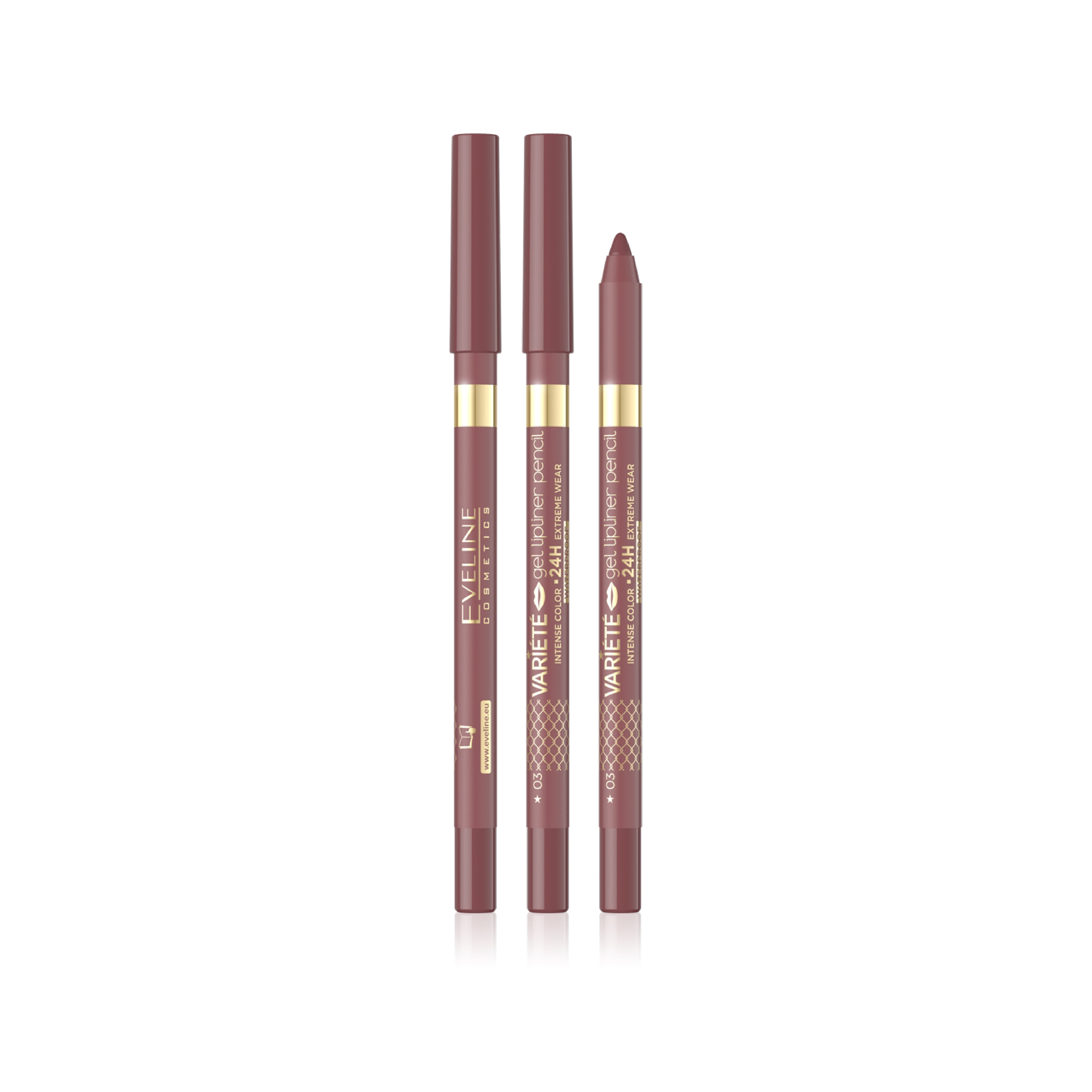 EVELINE VARIETE GEL LIP LINER PENCIL MATT WATERPROOF