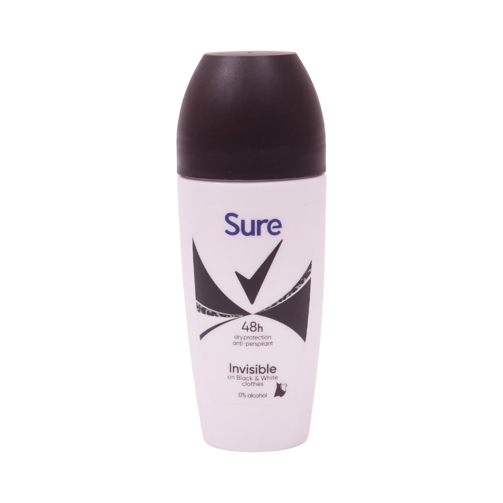 SURE ROLL ON INVISIBLE BLACK & WHITE 48H 50 ML