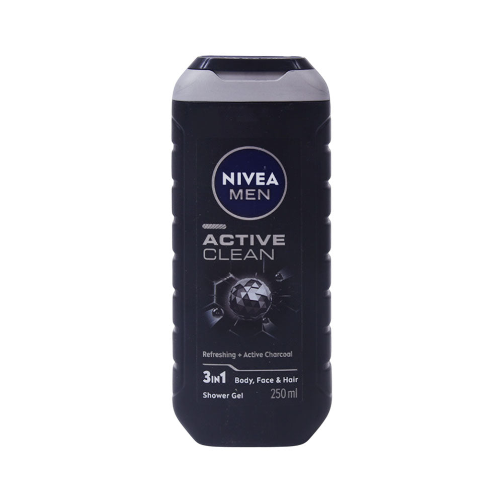 NIVEA MEN SHOWER GEL ACTIVE CLEAN CHARCOAL 250 ML