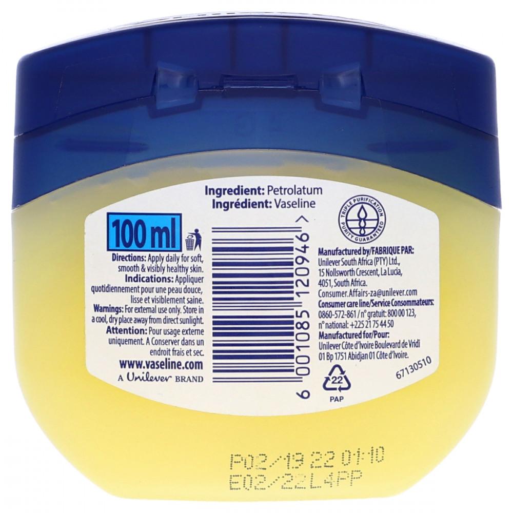 VASELINE BLUESEAL PETROLEUM JELLY ORIGINAL 100 ML