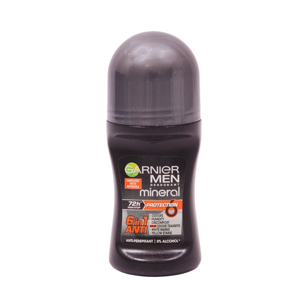 GARNIER MEN MINERAL ROLL ON PROTECTION 6IN1 72H 50 ML