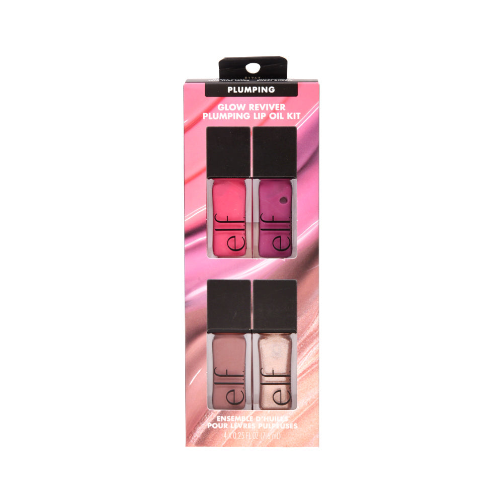 ELF GLOW REVIVER PLUMPING LIP OIL KIT 7.6ML