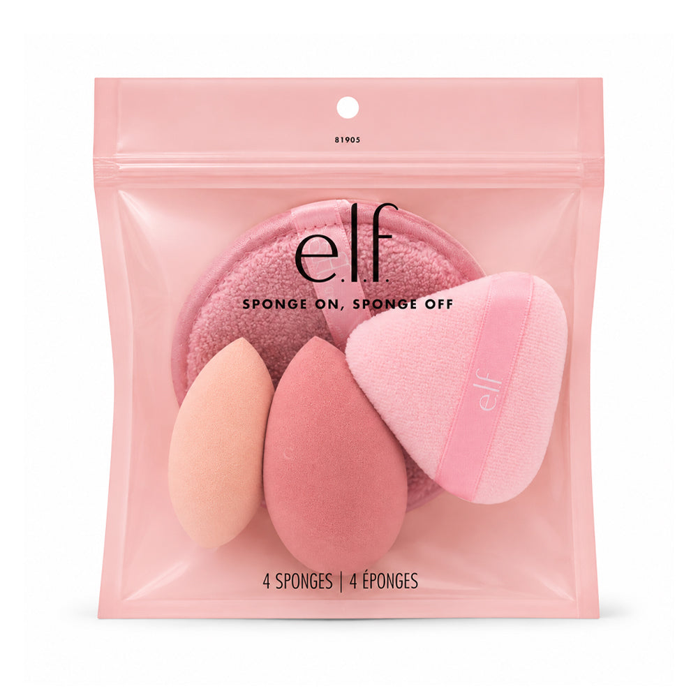 ELF SPONGE ON SPONGE OFF 4 SPONGE SET
