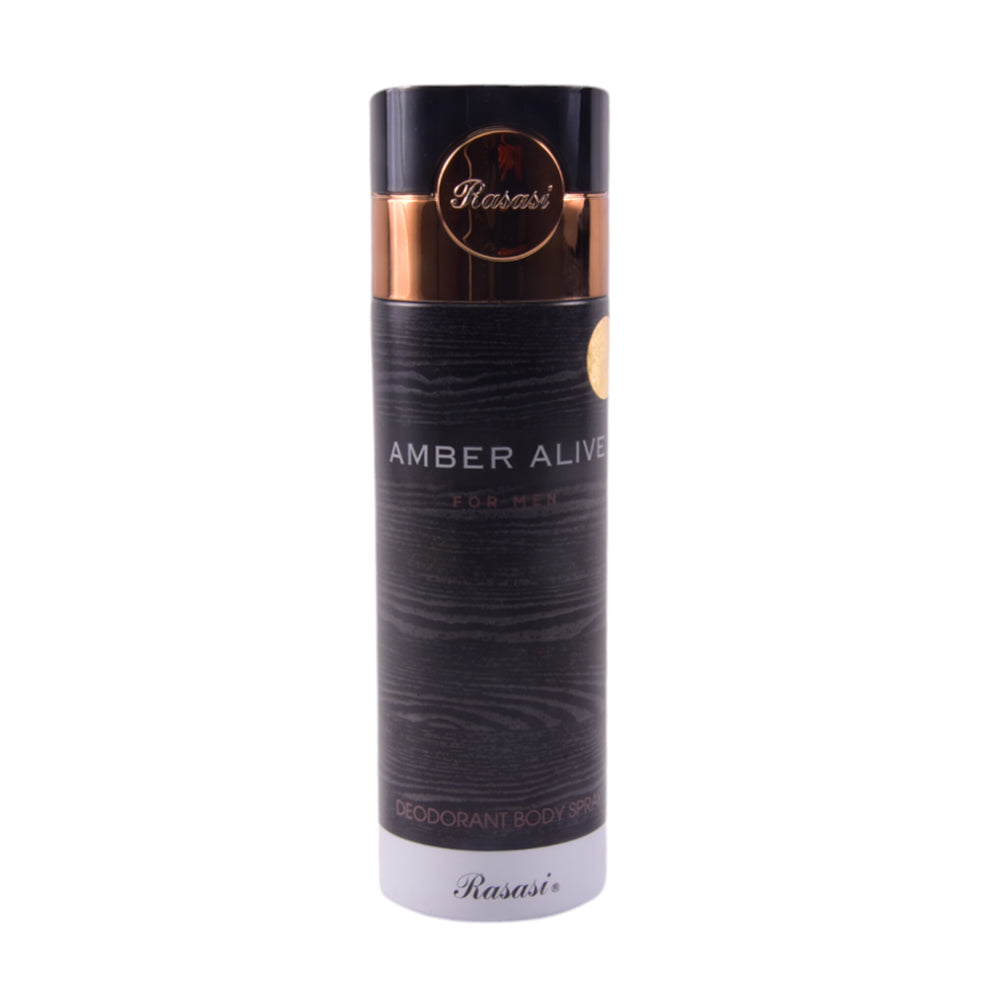 RASASI BODY SPRAY AMBER ALIIVE FOR MEN 200 ML