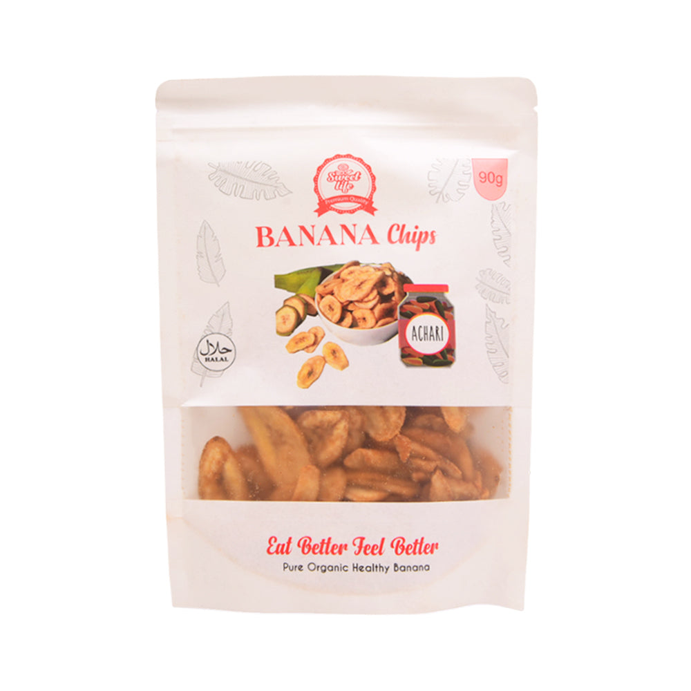 BANANA CHIPS ACHARI PURE ORGANIC HEALTHY BANANA 90 GM
