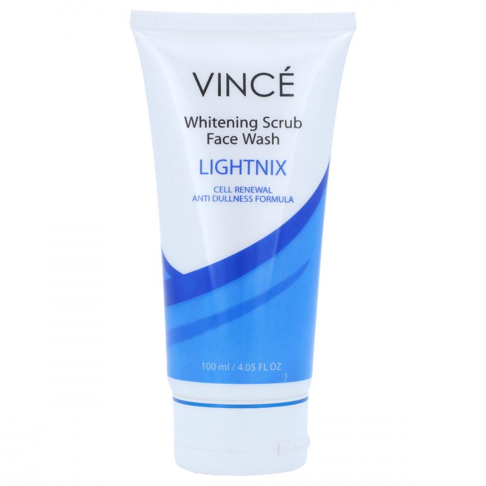 VINCE WHITENING SCRUB FACE WASH LIGHTNIX 120 ML