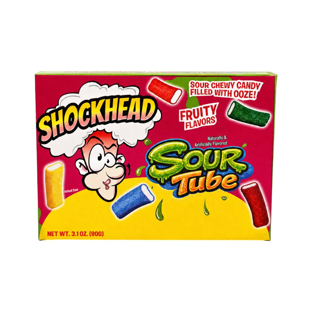 SHOCKHEAD CUBE JELLY SOUR TUBE 90 GM