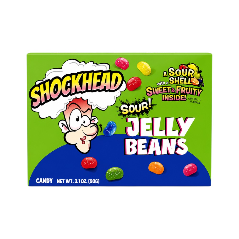 SHOCKHEAD CUBE JELLY SOUR BEANS 90 GM
