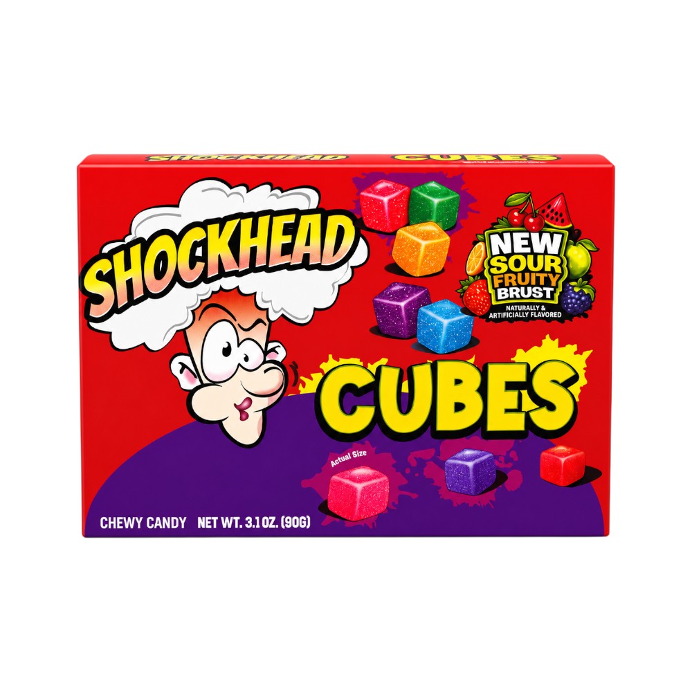 SHOCKHEAD CUBE JELLY SOUR FRUITY BRUST 90 GM