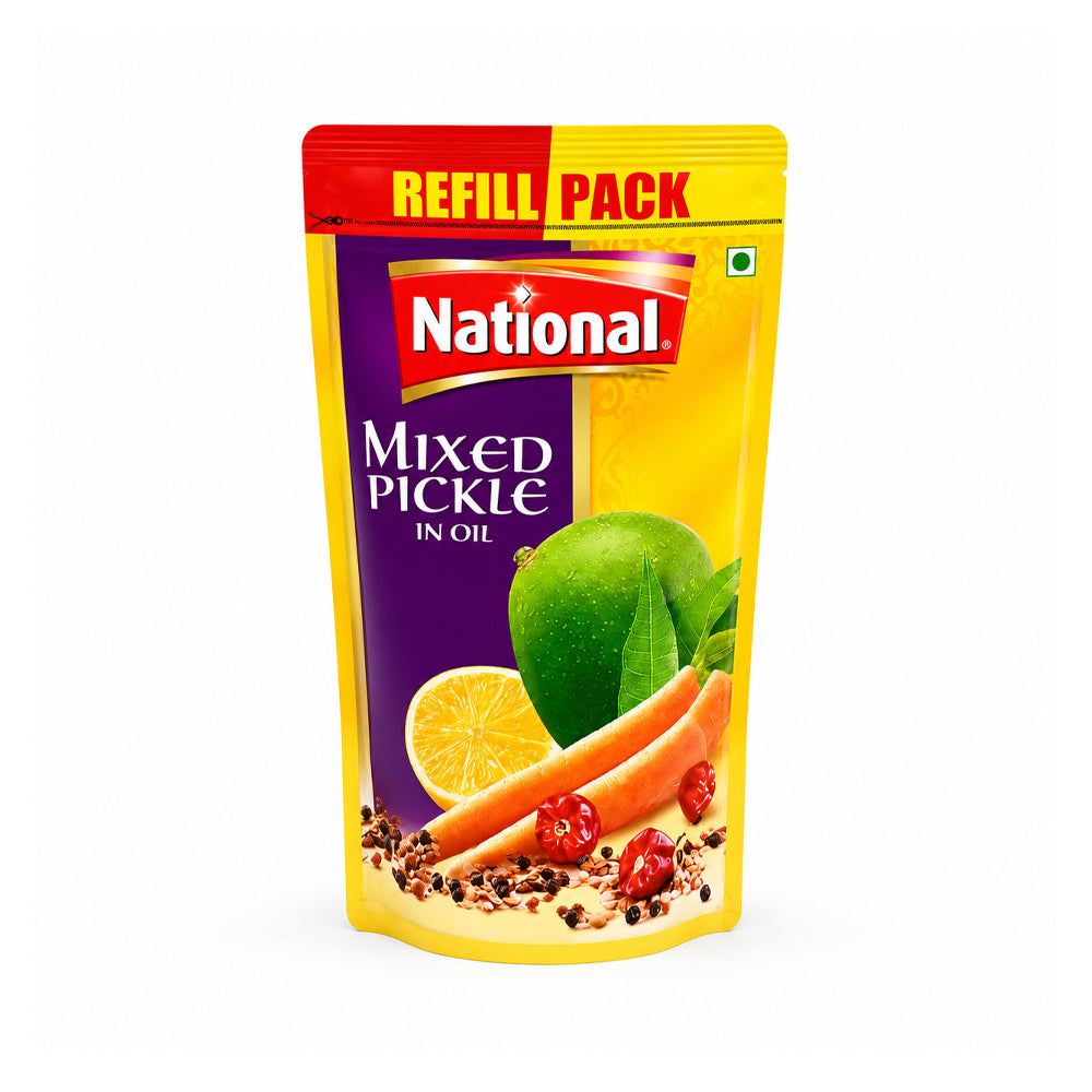 NATIONAL MIXED PICKLE POUCH 1KG