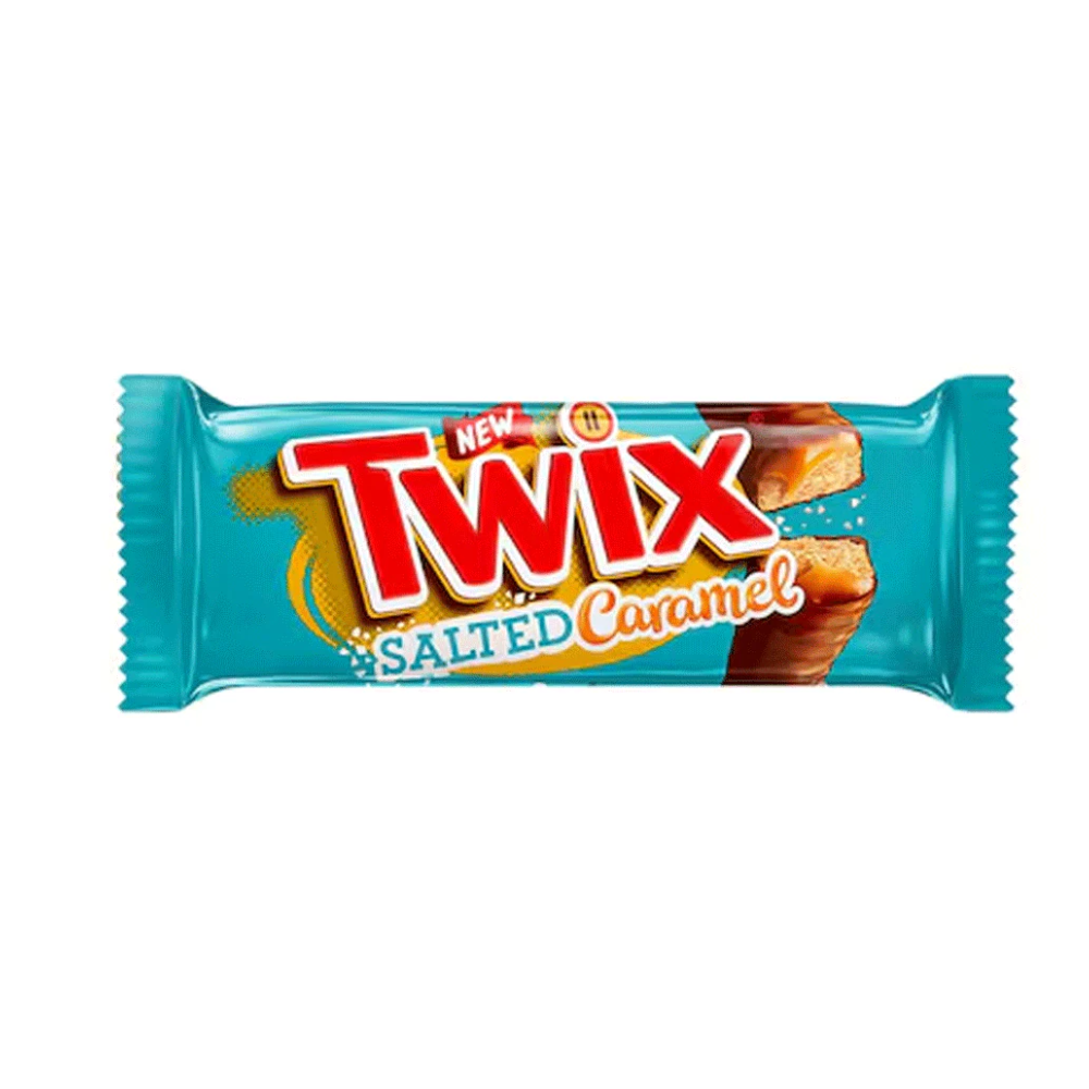 TWIX CHOCOLATE BAR SALTED CARAMEL 50 GM