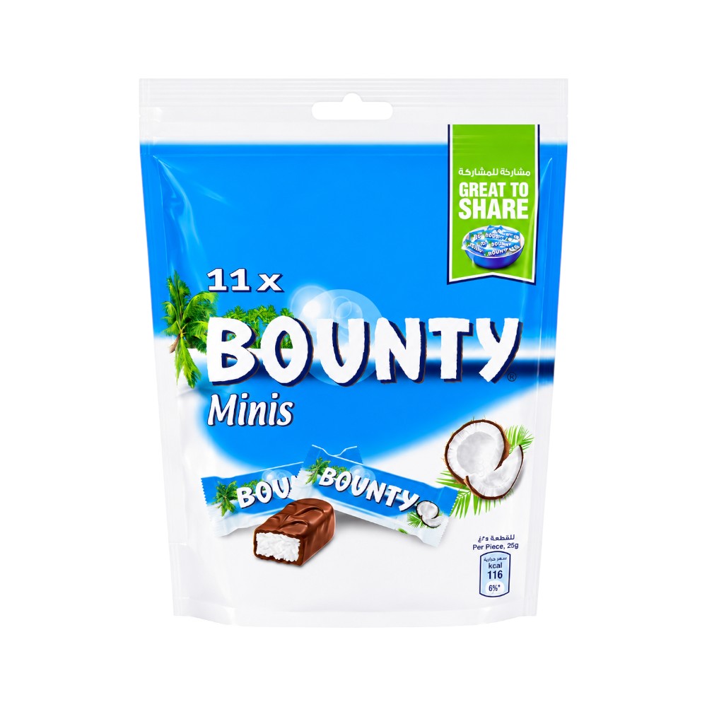 BOUNTY MINIS CHOCOLATE 275 GM