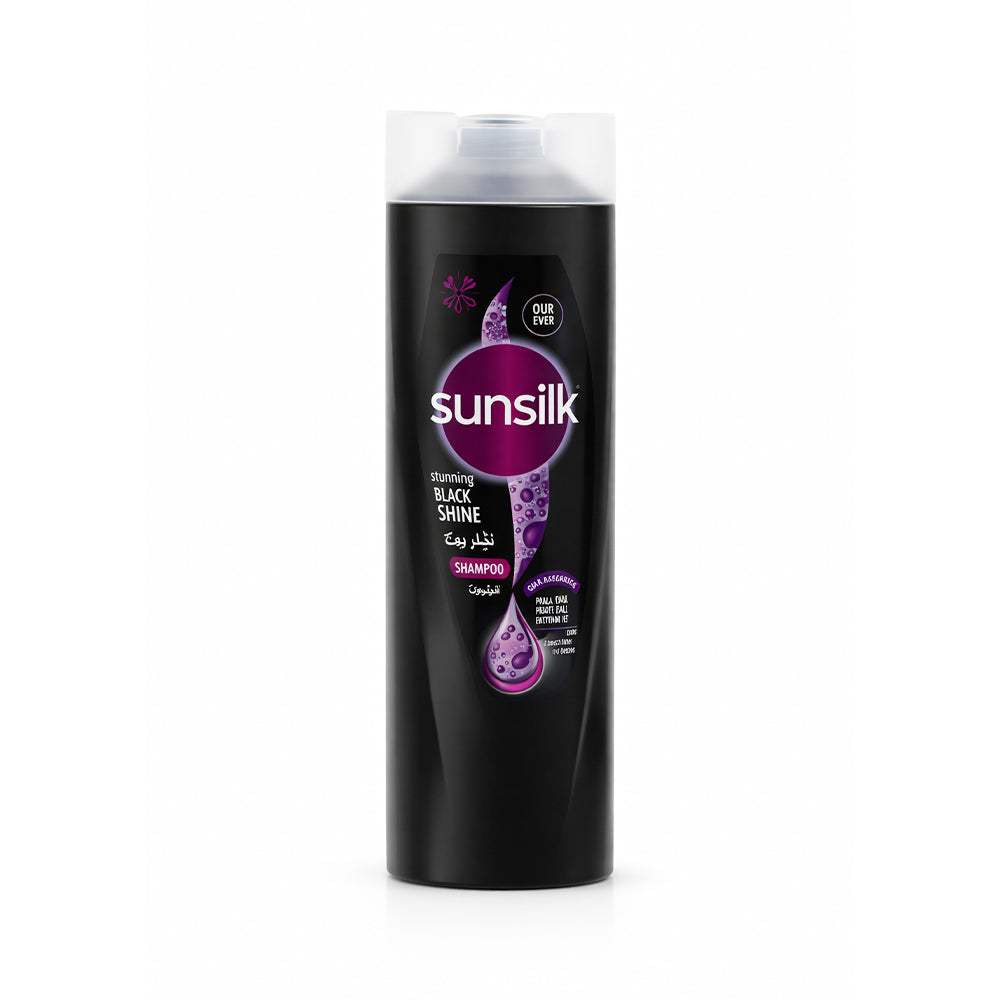 SUNSILK SHAMPOO STUNNING BLACK SHINE 350ML
