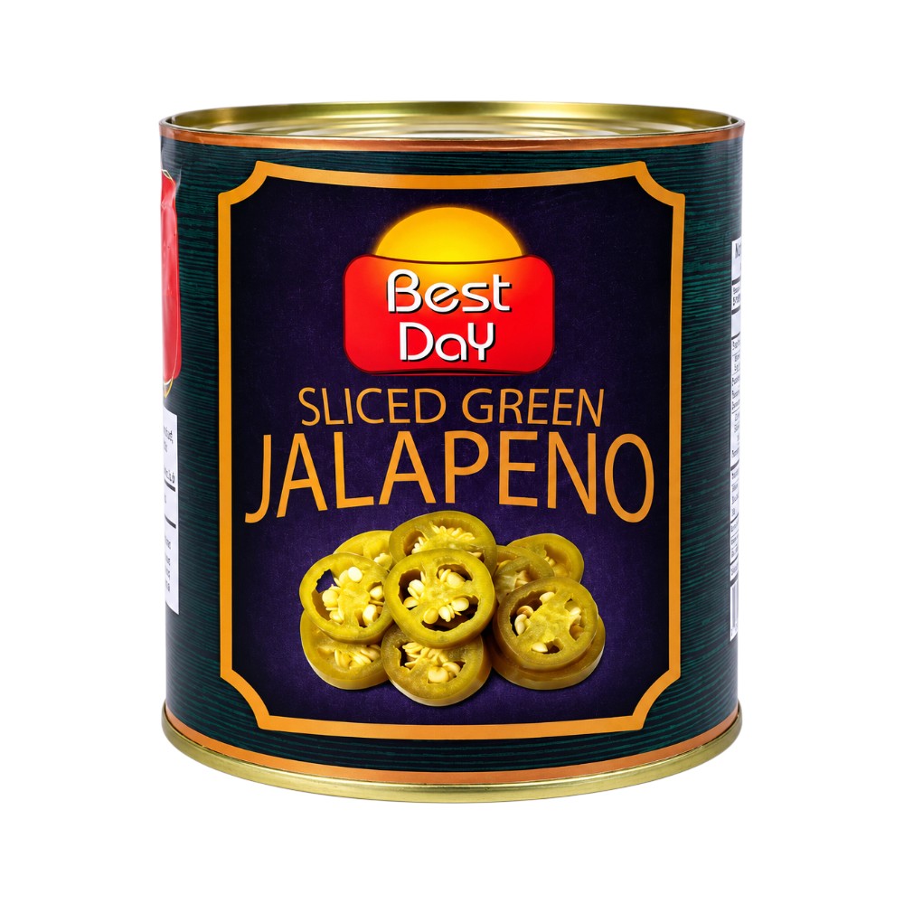 BEST DAY JALAPENO SLICED GREEN TIN 2500 GM