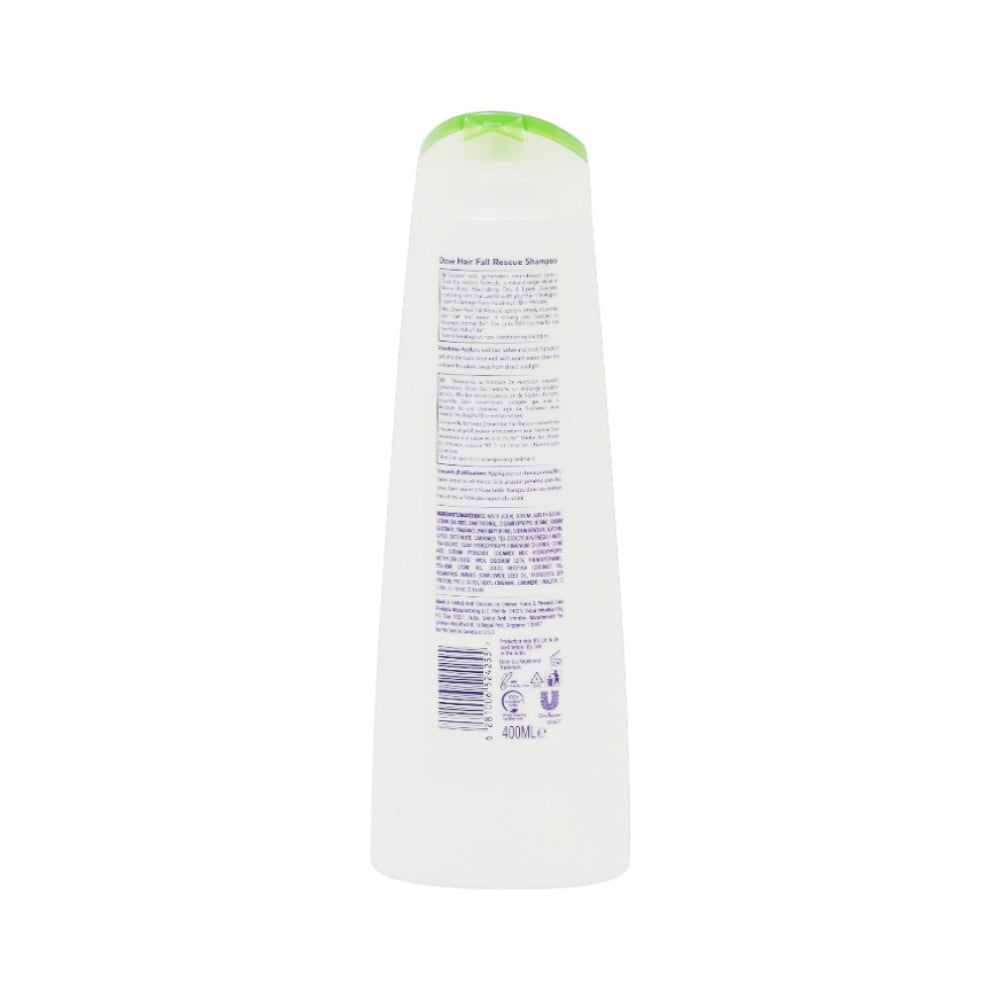 DOVE SHAMPOO HAIR FALL RESCUE NEW NOUVEAU 400 ML