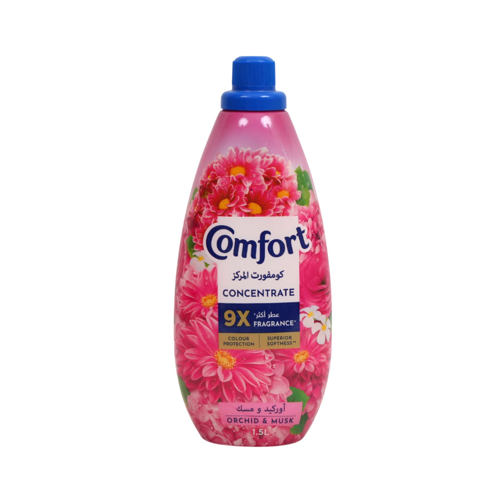 COMFORT FABRIC SOFTENER CONCENTRATE ORCHID & MUSK 1.5 LTR