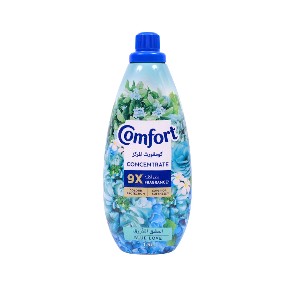 COMFORT FABRIC SOFTENER CONCENTRATE BLUE LOVE 1.5 LTR