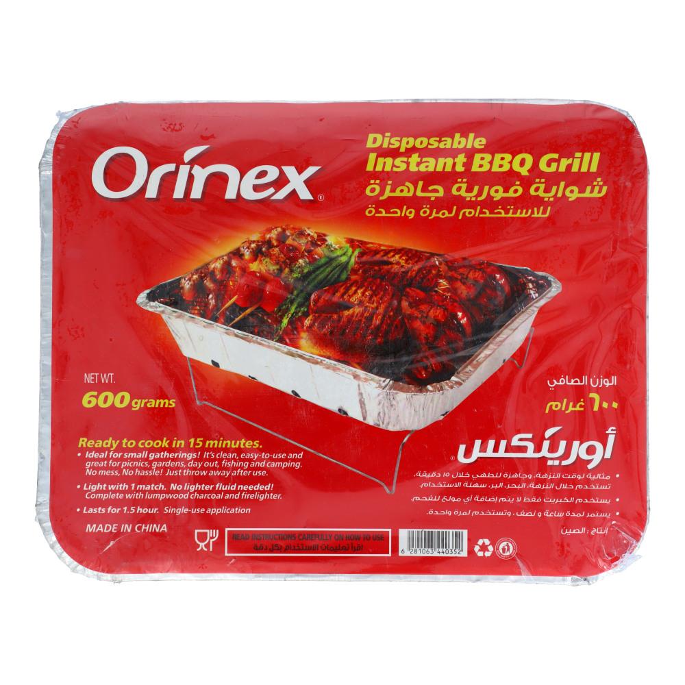 ORINEX DISPOSABLE INSTANT BBQ GRILL 600 GM