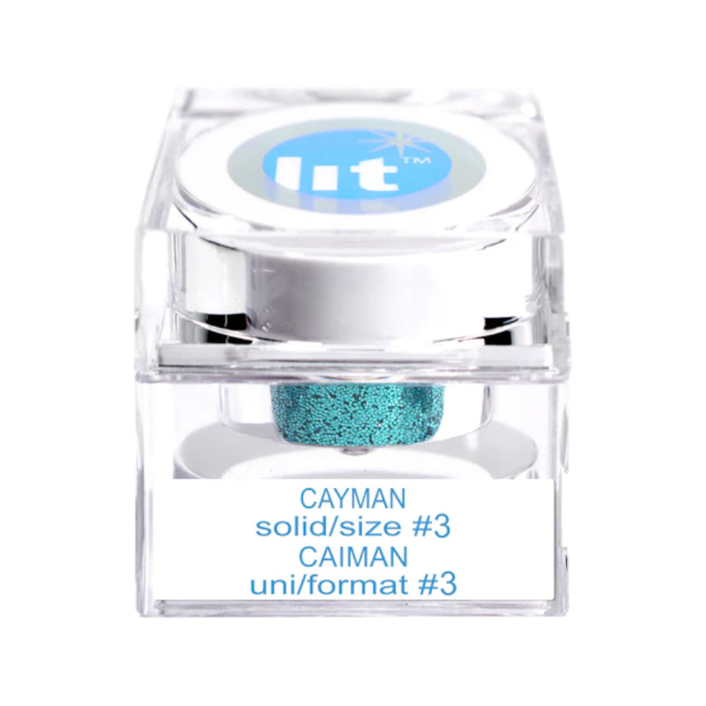 LIT CAYMAN SIZE #3 GLITTER (SOLID)