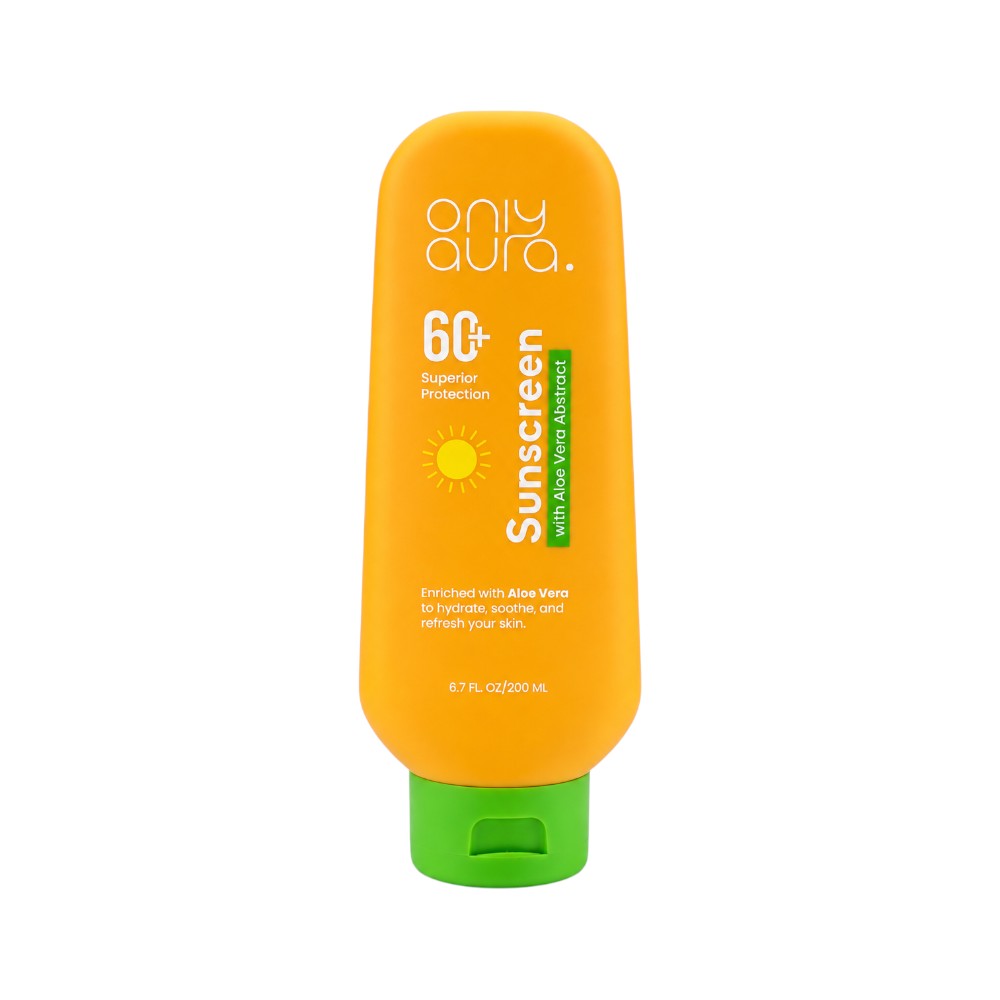 ONLYAURA ALOE VERA & VITAMIN C SPF60 SUNSCREEN 200ML