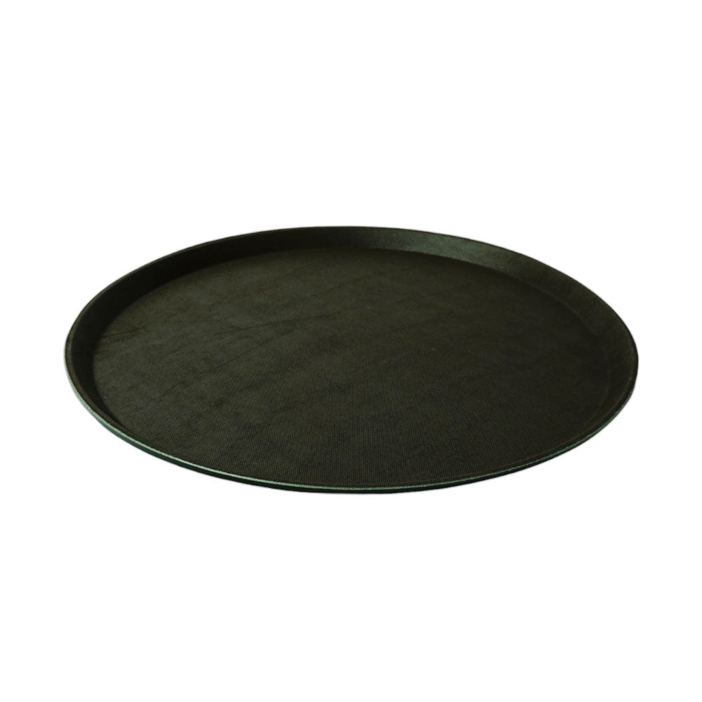 TRAY NON SLIP ROUND BROWN C2013445