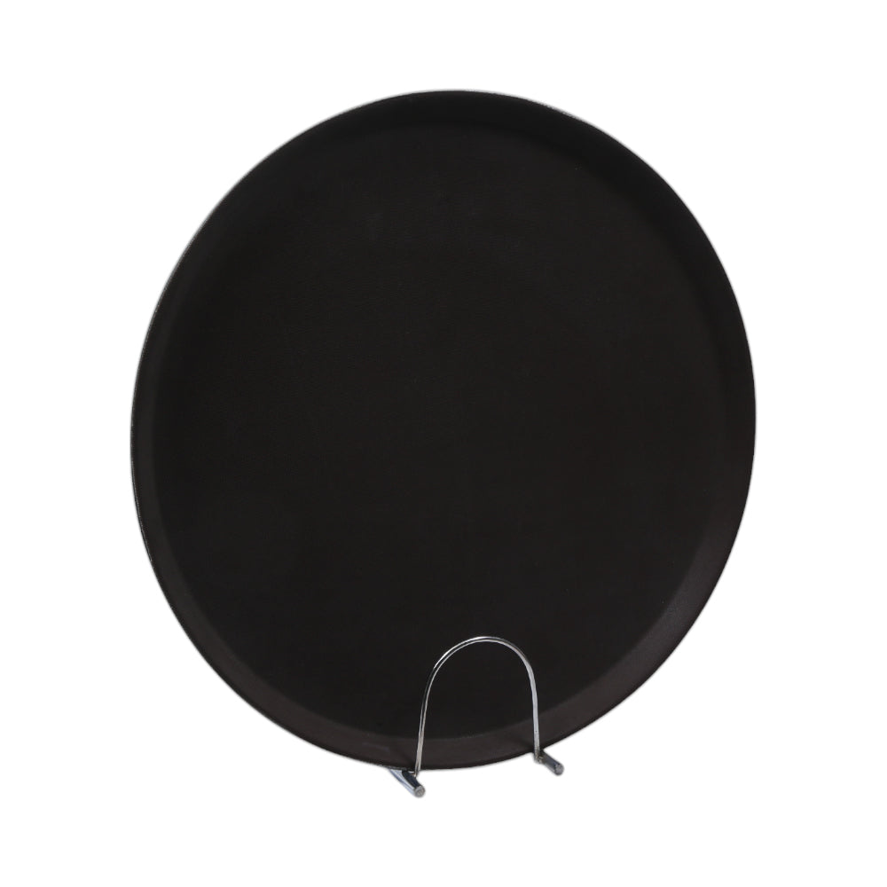 TRAY NON SLIP ROUND BROWN C2013446