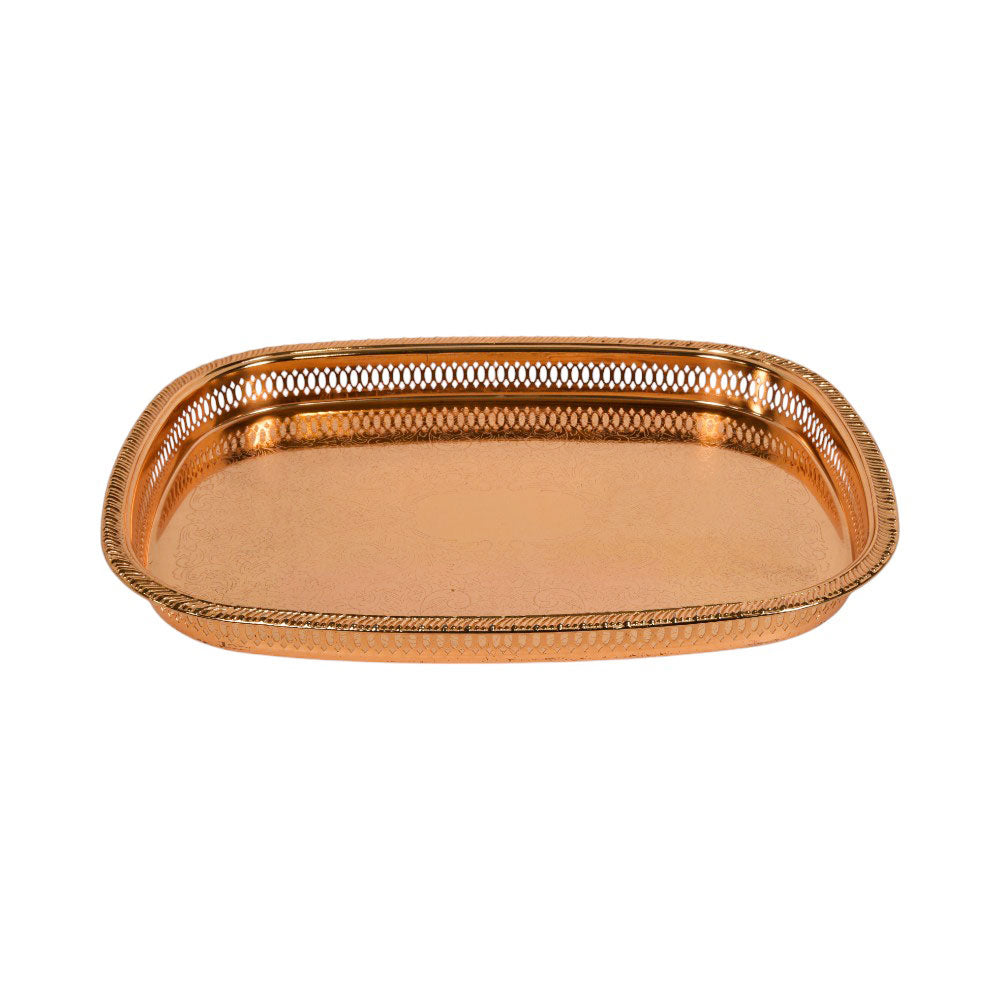 TRAY ZOLTEN RECT GOLD ZL2013645