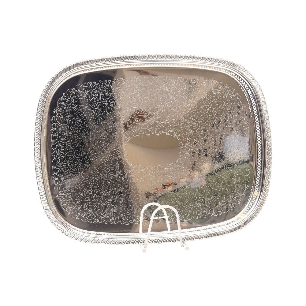 TRAY ZOLTEN RECTANGULAR GOLDEN-SILVER ZL2013647