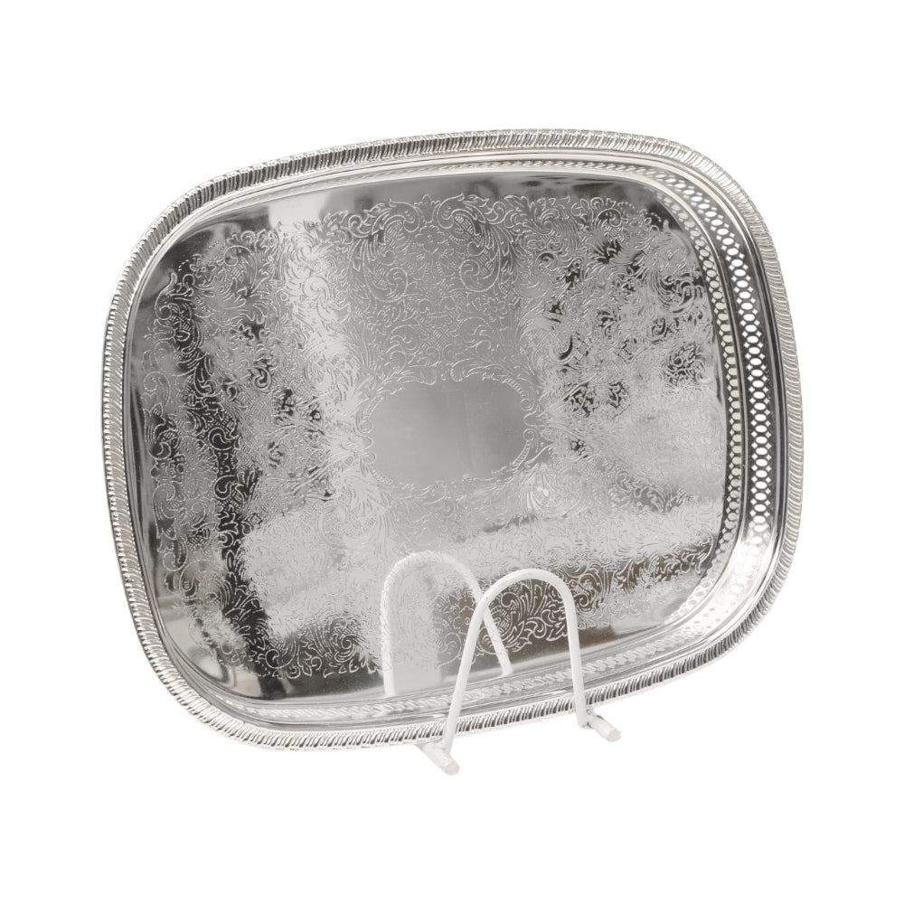 TRAY ZOLTEN RECT SILVER ZL2013649