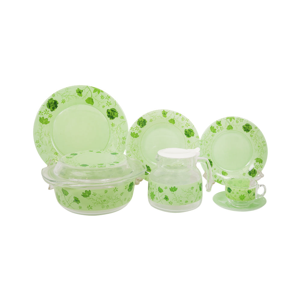 DINNER SET 71PC LUMINARC ALVA GREEN K6555