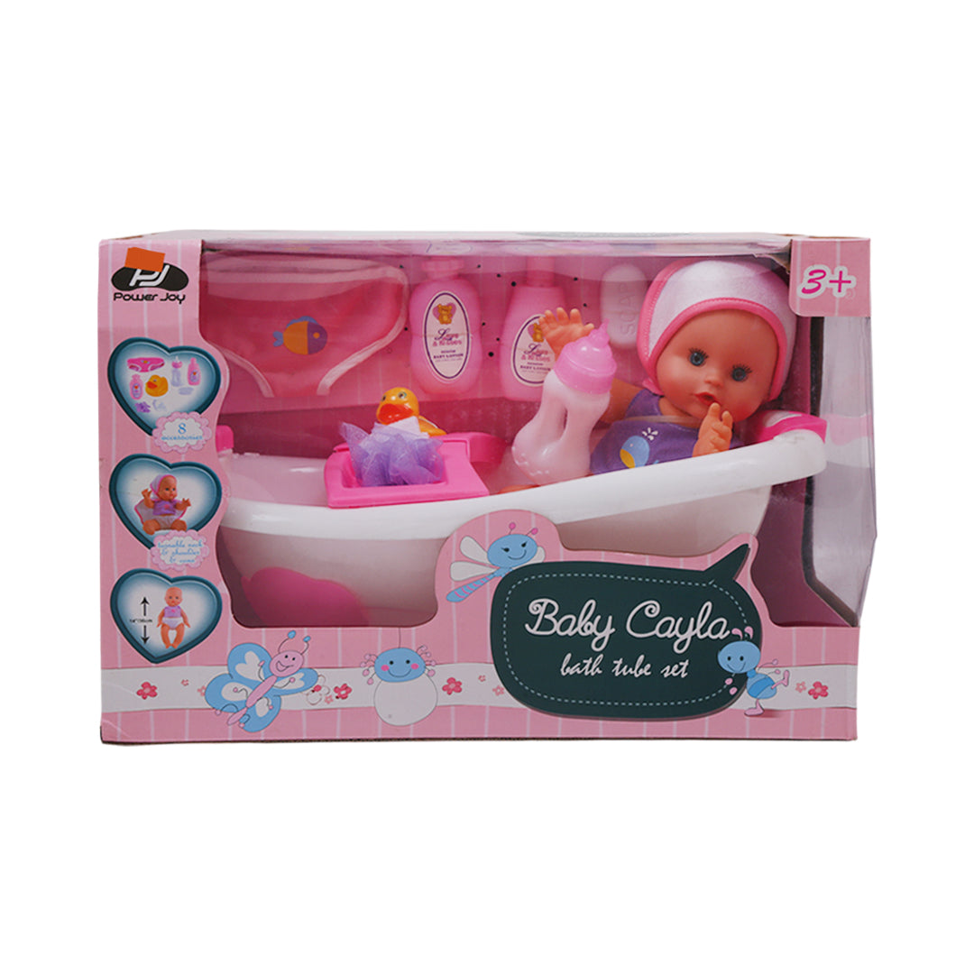 9506A BABY DOLL CAYLA BATH TUB SET