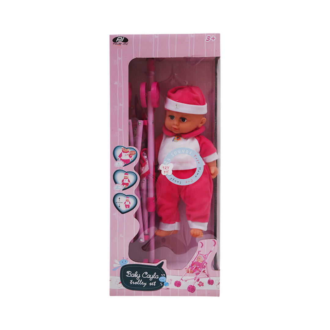 SO-6617-14 BABY DOLL W-STROLLER