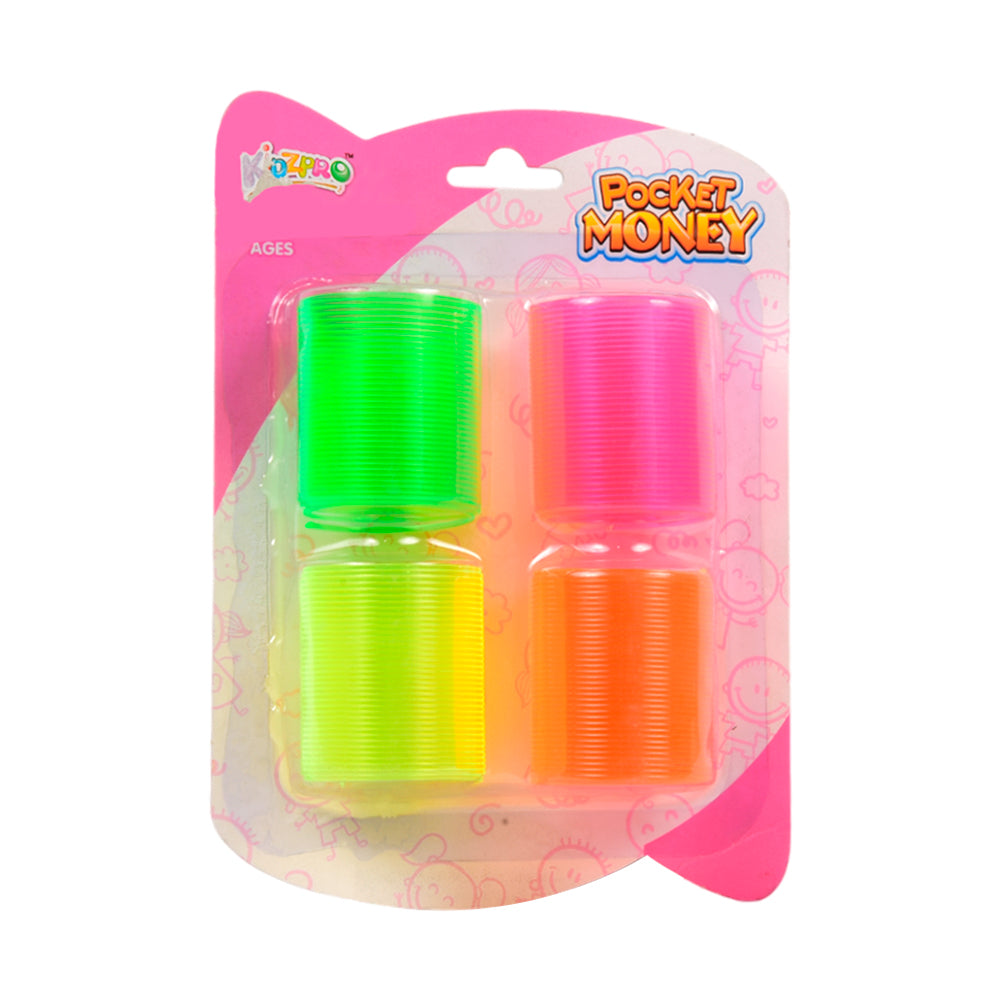 HR765 KIDZPRO POCKET MONEY RAINBOW SPRING 4PC