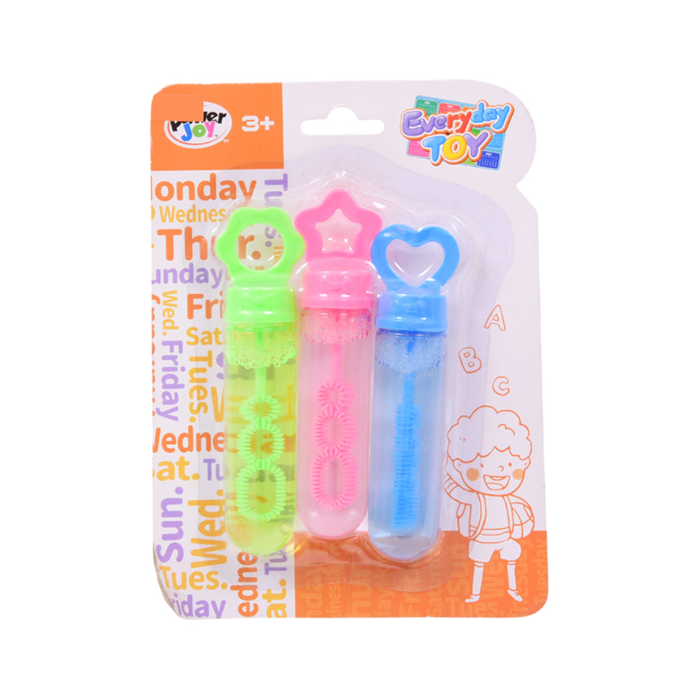 858-12 PJ BUBBLE BOTTLE SET 3PCS IN CARD