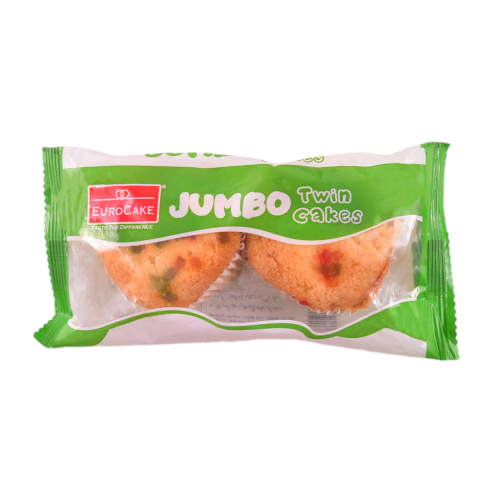 EUROCAKE JUMBO TWIN CAKES FRUIT 50 GM