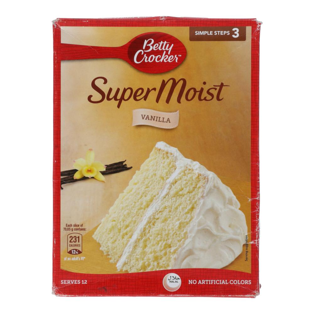 BETTY CROCKER CAKE MIX SUPER MOIST VANILLA 500 GM