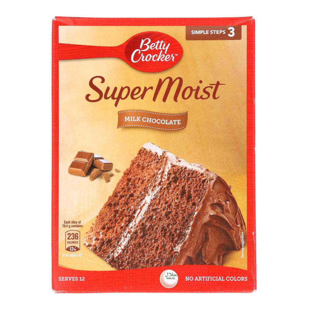 BETTY CROCKER CAKE MIX SUPER MOIST MILK CHOCOLATE 500 GM – Al-Fatah