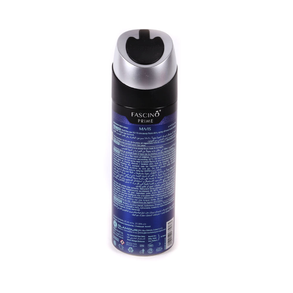 FASCINO DEODORANT MAVIS BLUE BODY SPRAY 200 ML